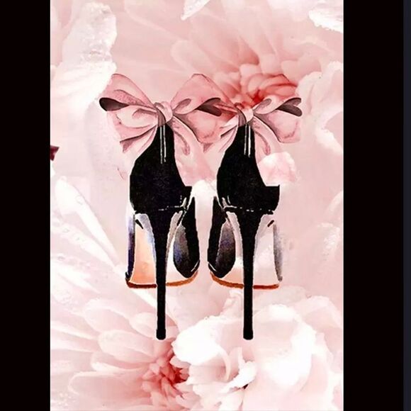 luxury home decor~ Coco Chanel # 5 perfume stilettos lipstick Wall Art CHOOSE 3 - Picture 9 of 13